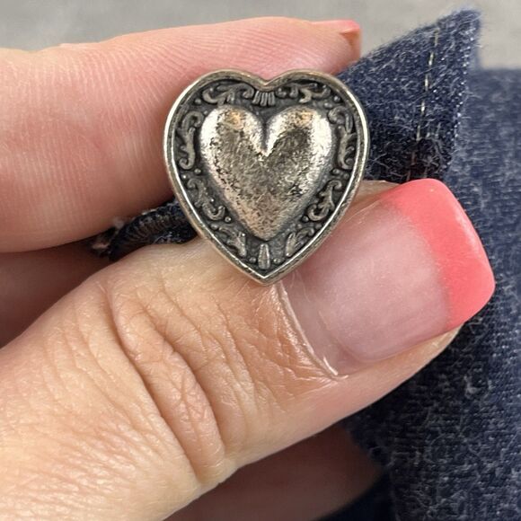 Handmade Vest Womens Medium Chambray Ribbon Embroidered Floral Cottage Retro 90s - Picture 4 of 9